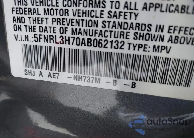 5FNRL3H70AB062132: 43386318