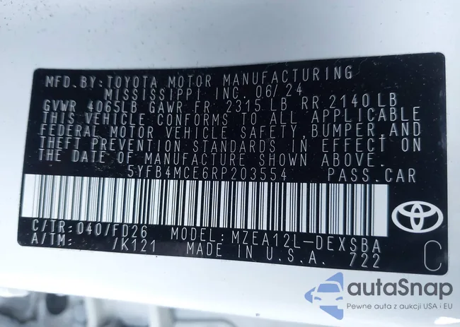 5YFB4MCE6RP203554: 43386354