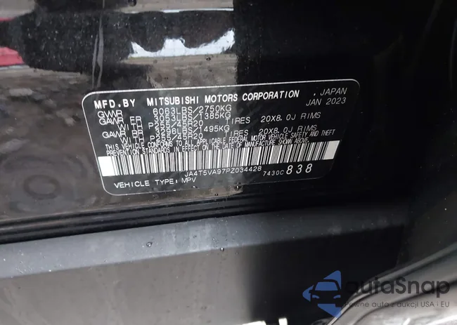 JA4T5VA97PZ034428: 43386529