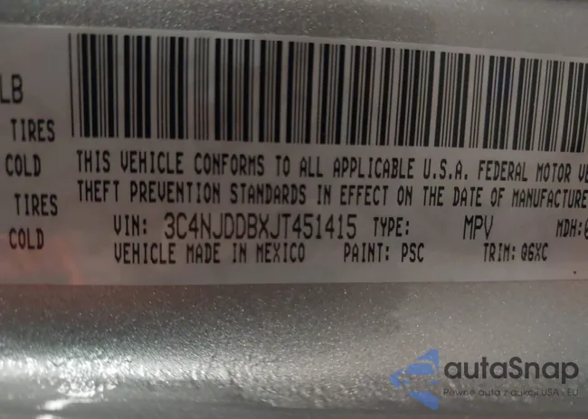 3C4NJDDBXJT451415: 43386605
