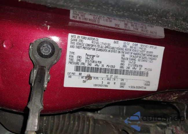 1FADP3F22EL192203: 43387689