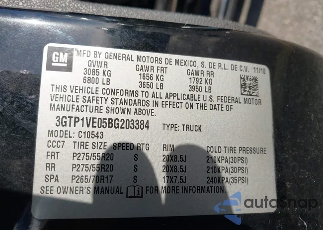 3GTP1VE05BG203384: 43387778