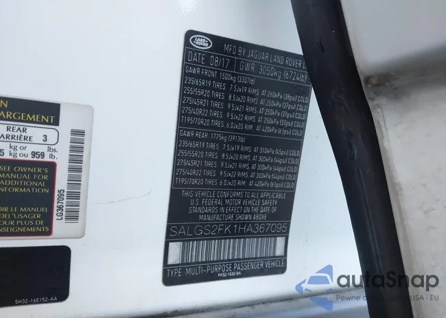 SALGS2FK1HA367095: 43388029