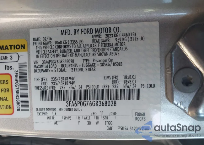 3FA6P0G76GR368028: 43388140