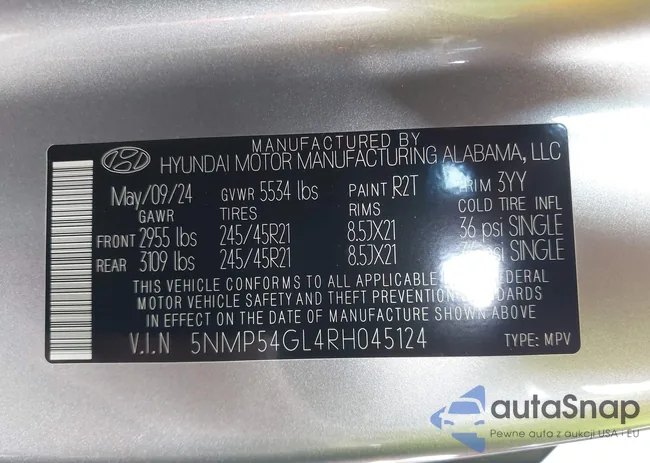 5NMP54GL4RH045124: 43387372