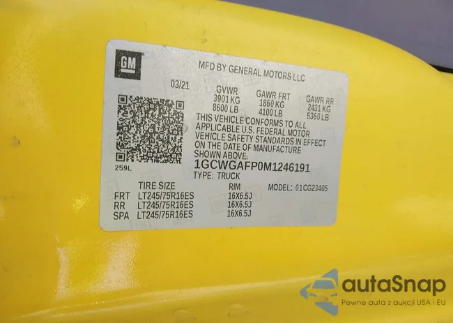 1GCWGAFP0M1246191: 43387382