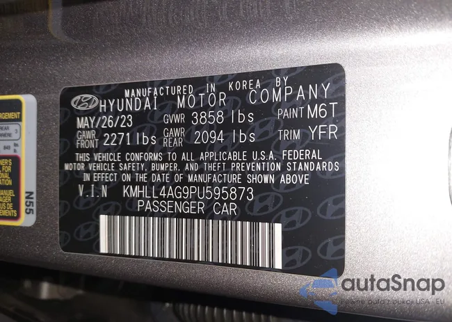 KMHLL4AG9PU595873: 43387451