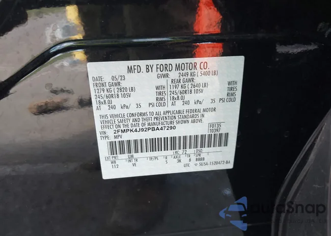 2FMPK4J92PBA47290: 43387491