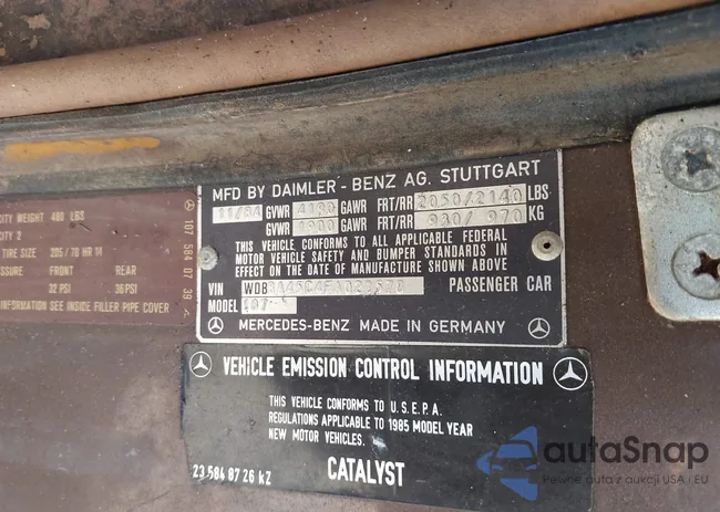 WDBBA45C4FA021578: 43387564