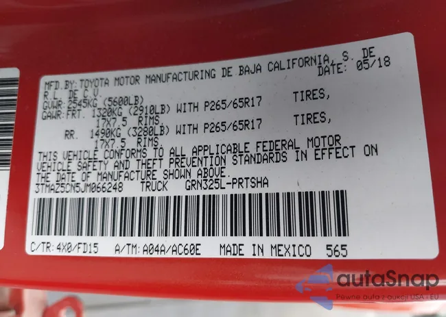 3TMAZ5CN5JM066248: 43387575