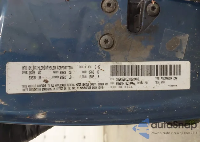 1B3AS26C93D120468: 43388764