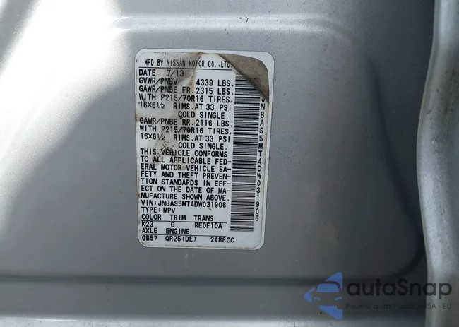 JN8AS5MT4DW031906: 43388777