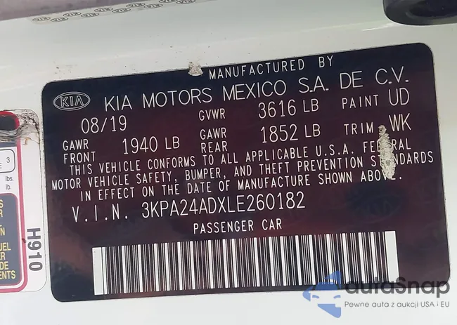 3KPA24ADXLE260182: 43388844