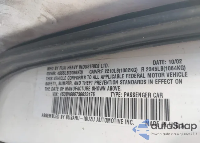 4S3BH686736623176: 43388883