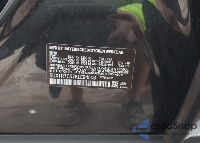 5UXTR7C57KLE94508: 43388967