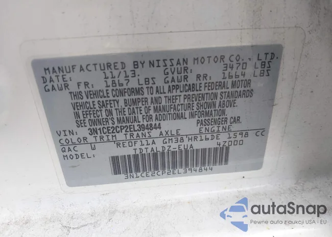 3N1CE2CP2EL394844: 43388255