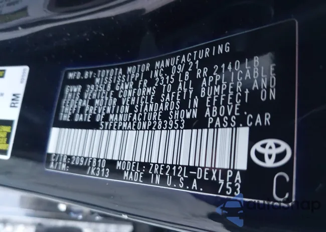 5YFEPMAE0NP283953: 43388281