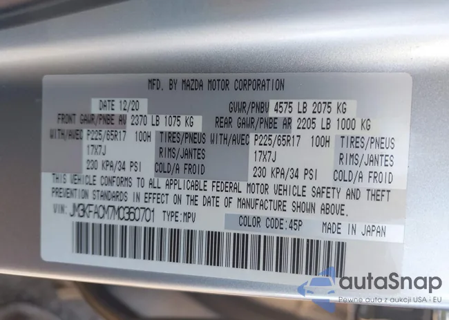 JM3KFACM7M0360701: 43388340