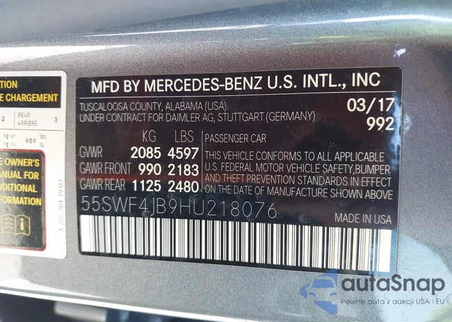 55SWF4JB9HU218076: 43388364