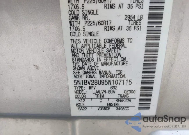 5N1BV28U95N107115: 43388428