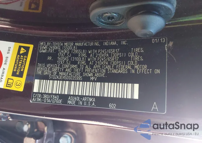 5TDZA3EH5DS035995: 43388532