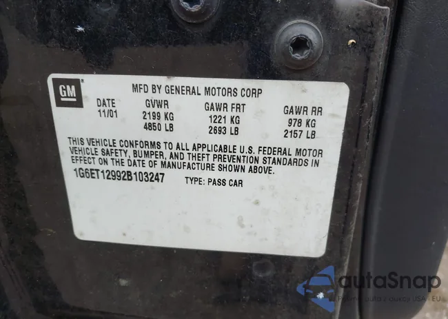 1G6ET12992B103247: 43389665