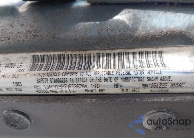 1J4FY29P7VP538704: 43389669