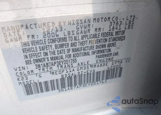 3N1AB7AP3EY201765: 43389816