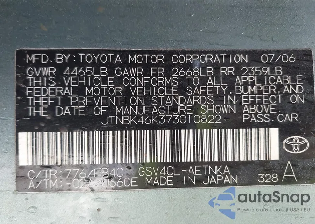 JTNBK46K373010822: 43389924