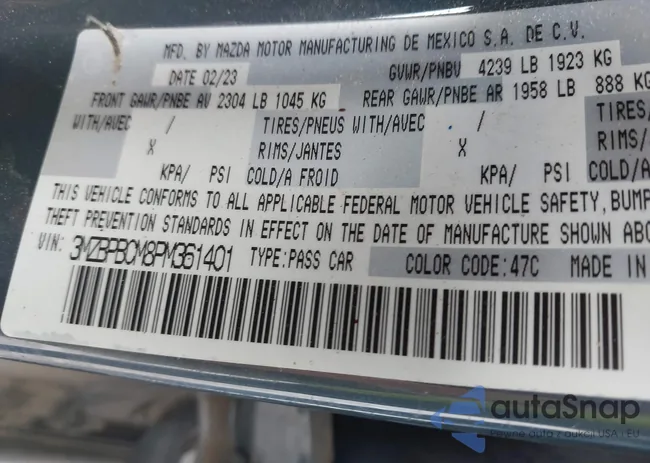 3MZBPBCM8PM361401: 43390092