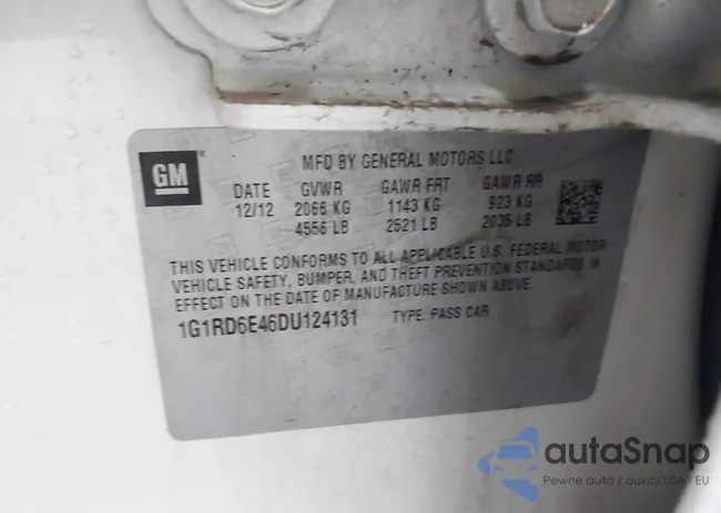 1G1RD6E46DU124131: 43390232