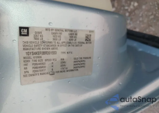 1GYS4KEF0BR391553: 43389264