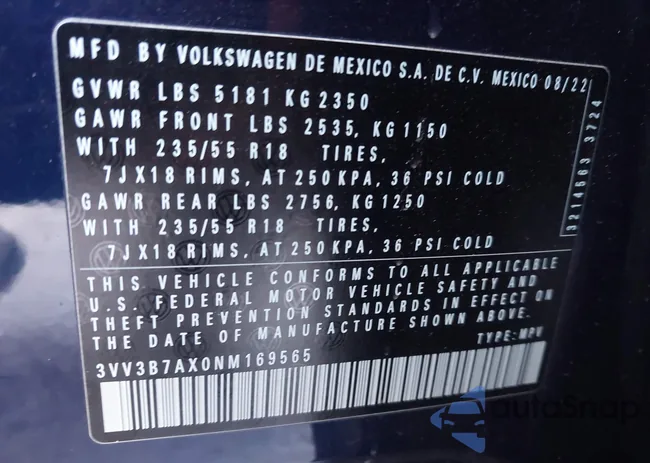 3VV3B7AX0NM169565: 43389301