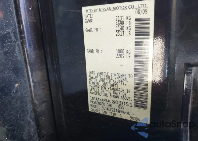 1N4AA5AP9AC803051: 43389592