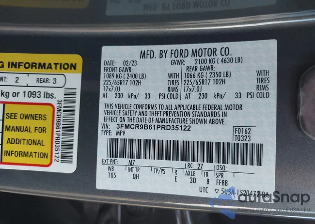 3FMCR9B61PRD35122: 43390667