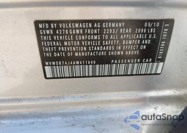 WVWDB7AJ4AW411640: 43390721