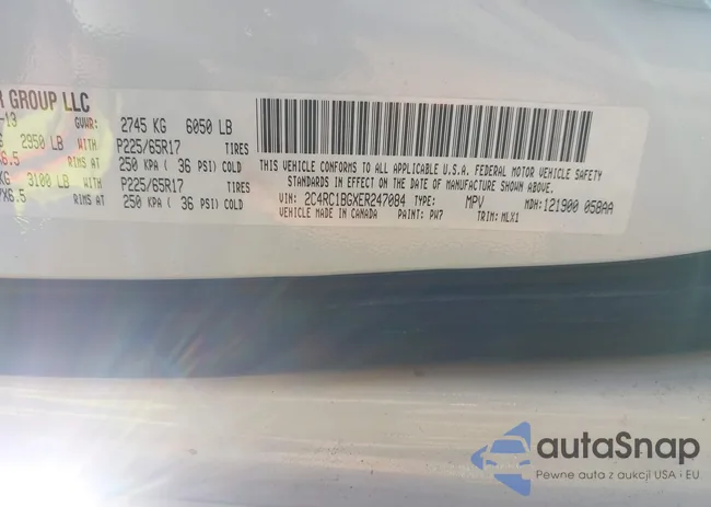 2C4RC1BGXER247084: 43390747