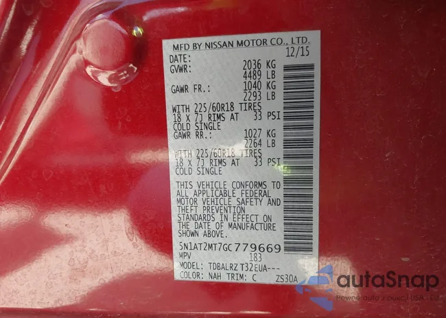 5N1AT2MT7GC779669: 43390892