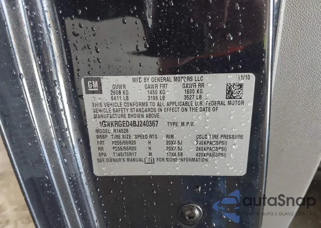 1GNKRGED4BJ240367: 43390914