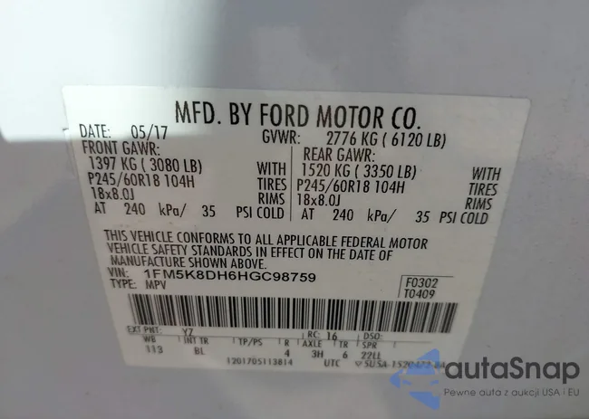 1FM5K8DH6HGC98759: 43390991