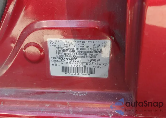 3N1CE2CP6HL360202: 43391153