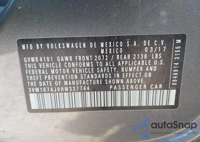 3VW167AJ9HM337744: 43391232