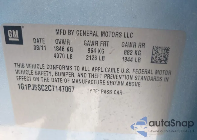 1G1PJ5SC2C7147067: 43391233