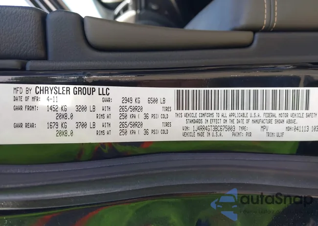 1J4RR4GT3BC675003: 43390365