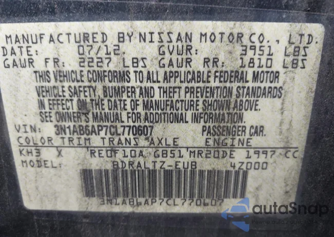 3N1AB6AP7CL770607: 43390394