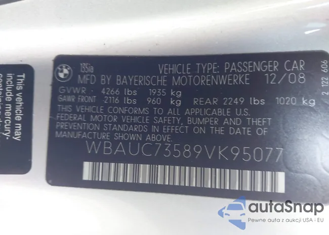 WBAUC73589VK95077: 43390617