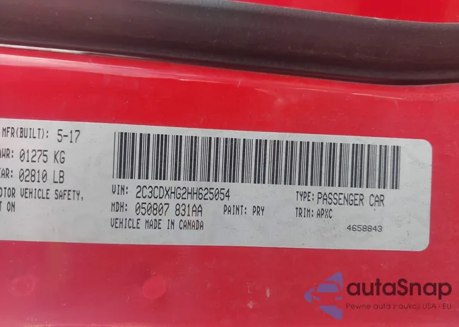 2C3CDXHG2HH625054: 43391720