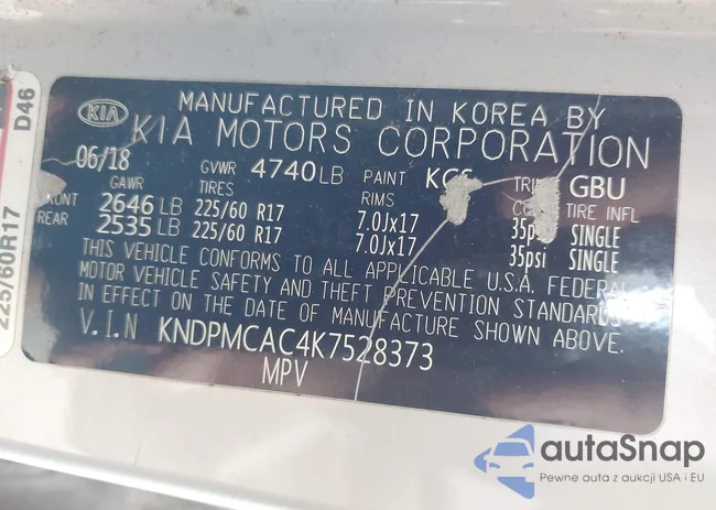 KNDPMCAC4K7528373: 43391784