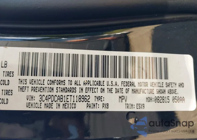 3C4PDCAB1ET118962: 43391839