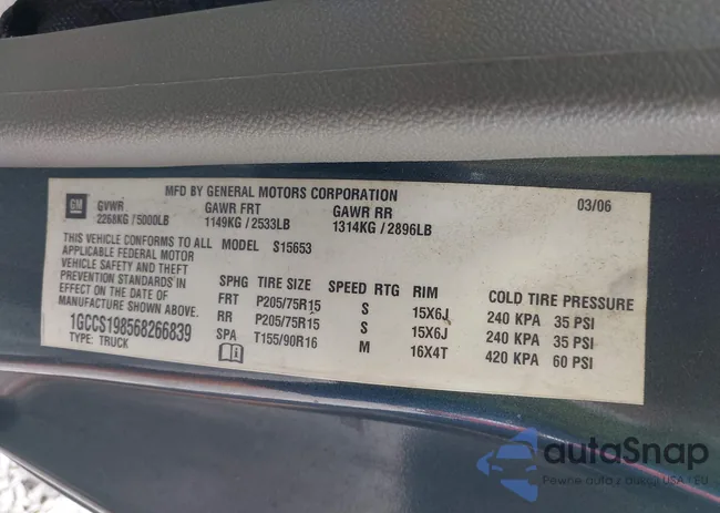 1GCCS198568266839: 43391853